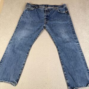 VTG LEVI'S  501 Jean 44X30 Blue Button Fly Western Workwear Streetwear